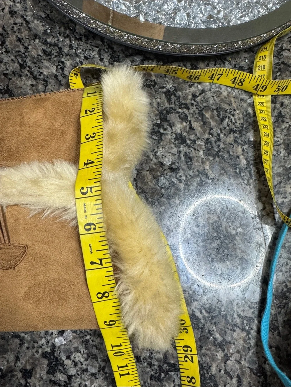 JustFab Chestnut Faux-Fur Trim Tall Winter Boots EUC 10